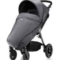 Детская коляска Britax Roemer B-Motion 4 Black Denim с накидкой на ножки