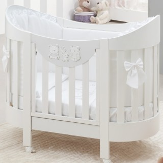 Овальная кровать Italbaby Happy Family Oval белая