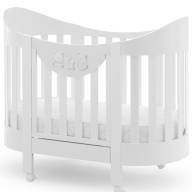 Овальная кровать Italbaby Happy Family Oval белая