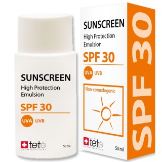 Солнцезащитный флюид SUNSCREEN SPF30, 50 мл, TETe Cosmeceutical