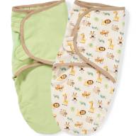 Конверты для пеленания на липучке Organic SwaddleMes 2шт, размер S/M, Summer Infan